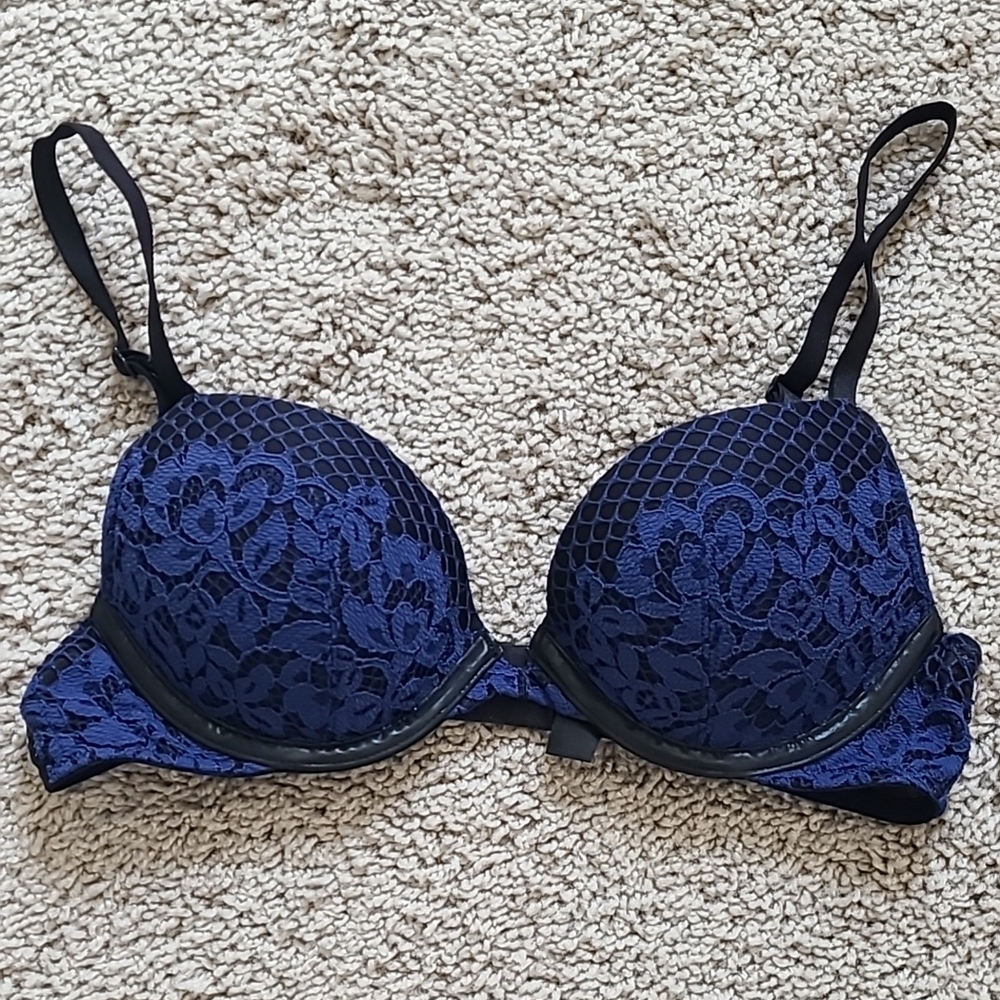 Victoria's Secret Very Sexy Pushup Blue Lace Bra
